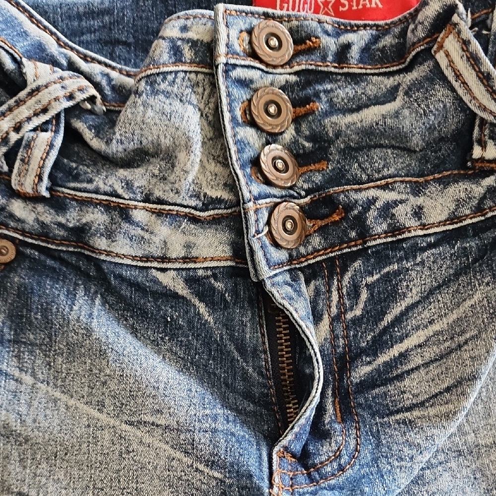 High Rise Blue Jeans - Picture 3 of 9